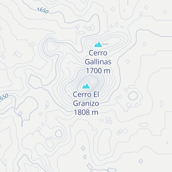 Map of Cerro El Granizo