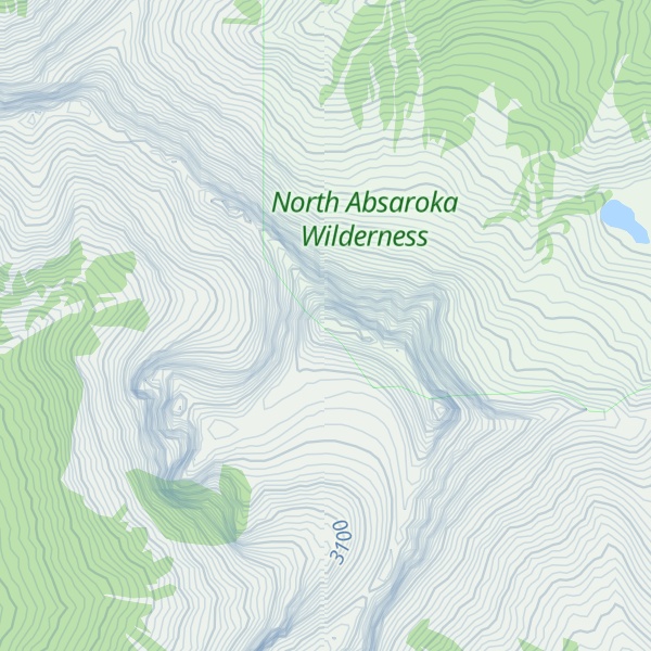 Map of Amphitheater Mountain