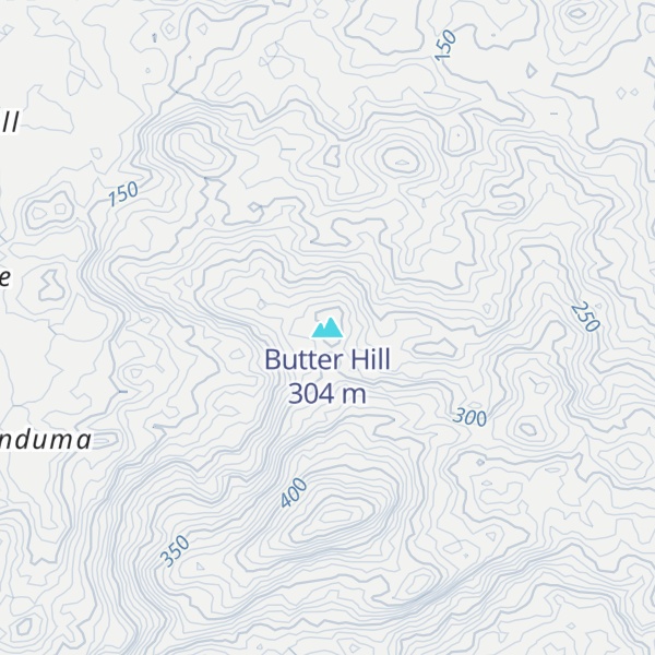 Map of Butter Hill