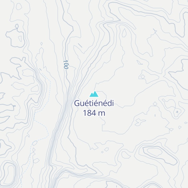 Map of Guétiénédi