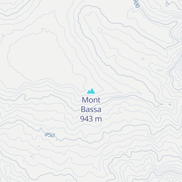Map of Mont Bassa