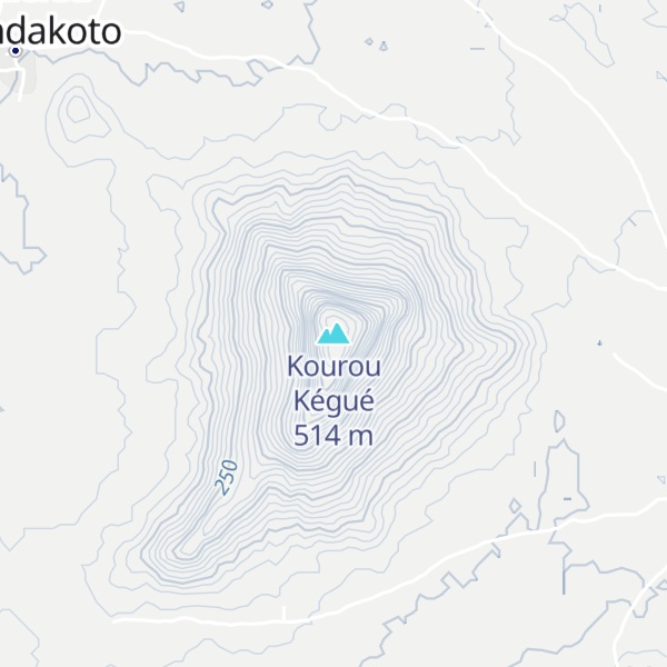 Map of Kourou Kégué