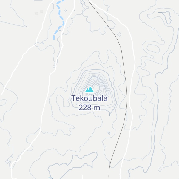 Map of Tékoubala