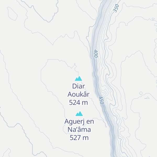 Map of Diar Aoukâr