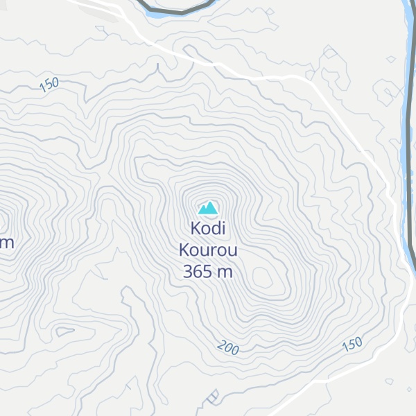 Map of Kodi Kourou
