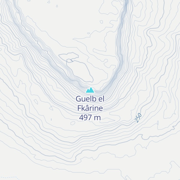 Map of Guelb el Fkârine