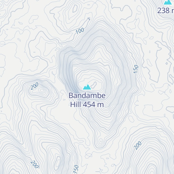 Map of Bandambe Hill