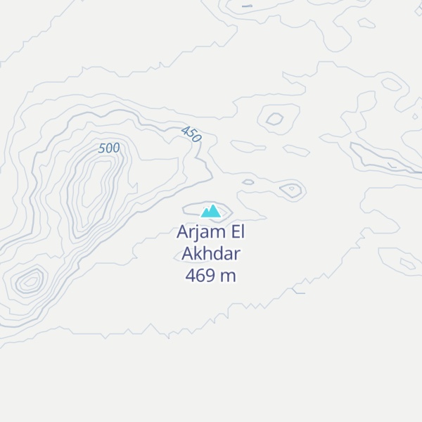 Map of Arjam El Akhdar