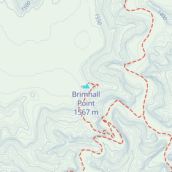 Map of Brimhall Point