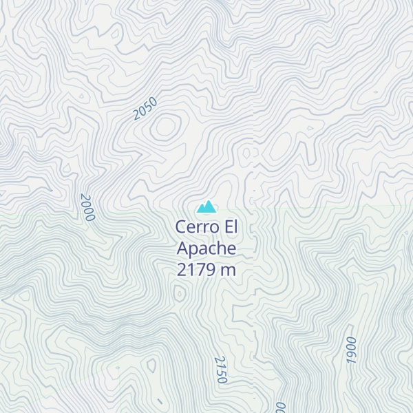 Map of Cerro El Apache