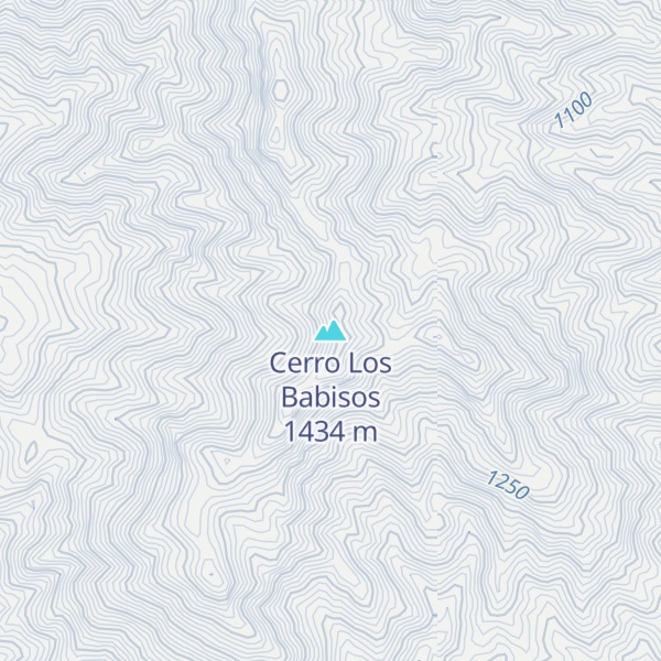 Map of Cerro Los Babisos