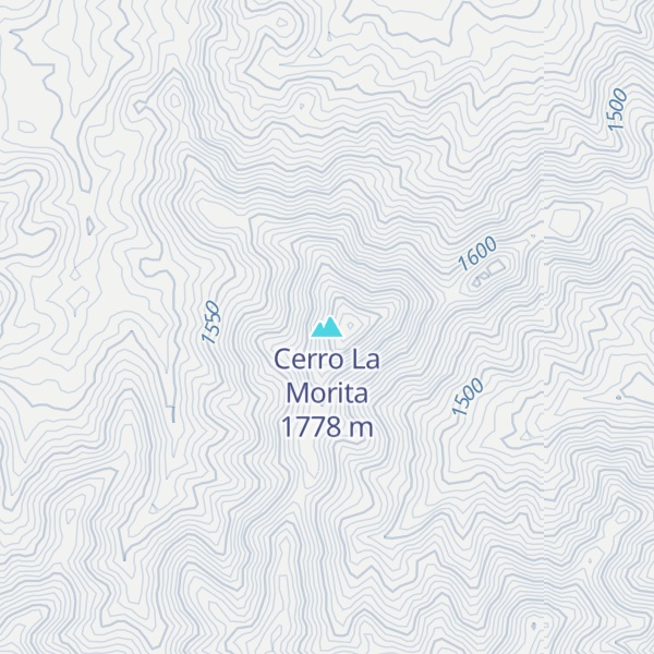 Map of Cerro La Morita