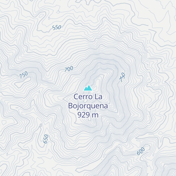 Map of Cerro La Bojorquena