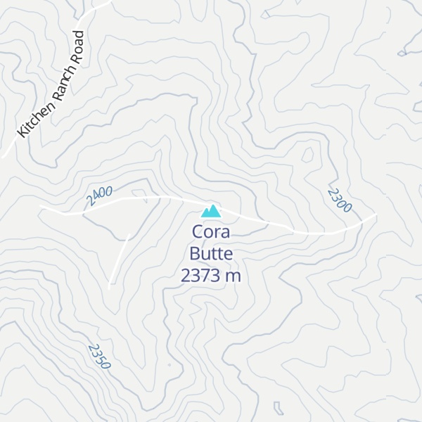 Map of Cora Butte