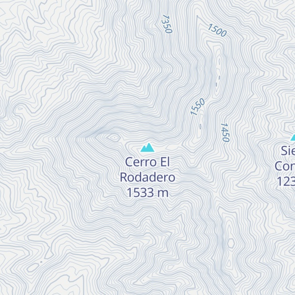 Map of Cerro El Rodadero