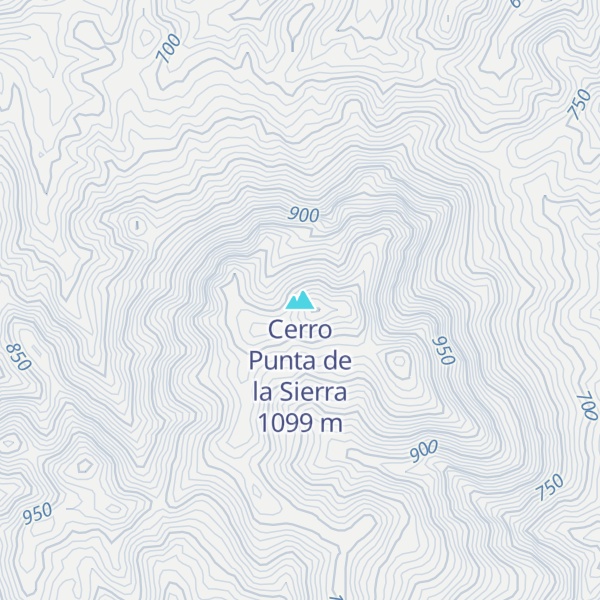 Map of Cerro Punta de la Sierra