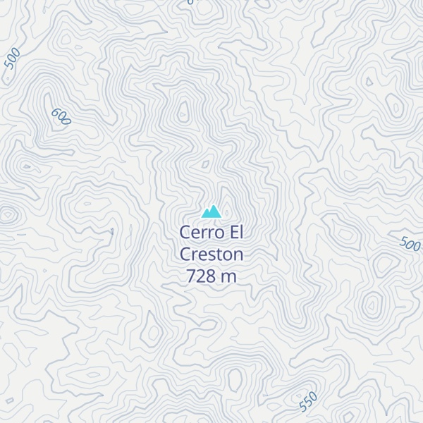 Map of Cerro El Creston