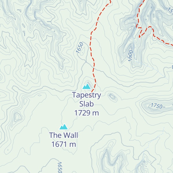 Map of Tapestry Slab