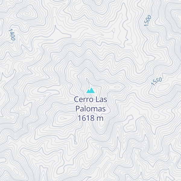 Map of Cerro Las Palomas