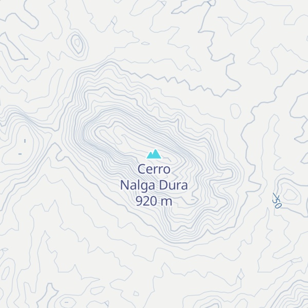 Map of Cerro Nalga Dura