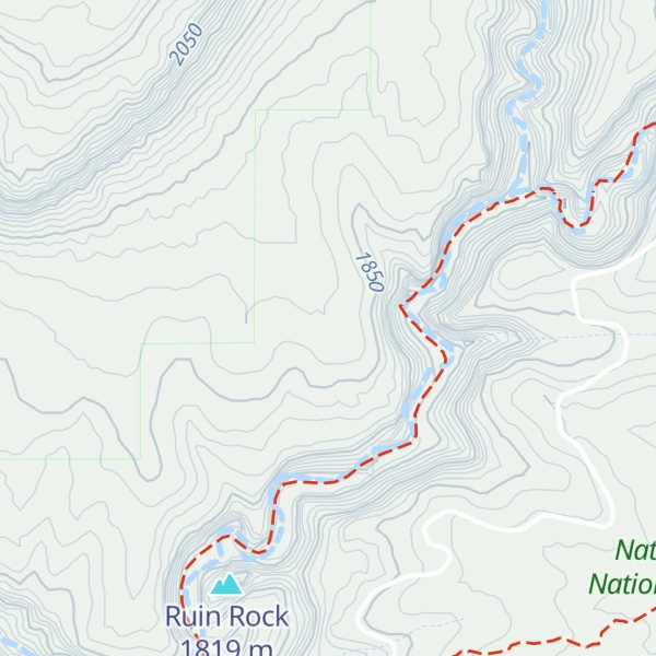 Map of Cathedral Rock