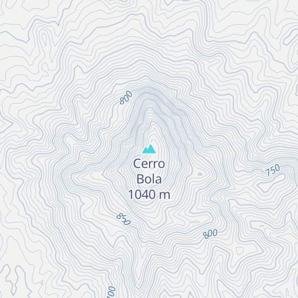 Map of Cerro Bola