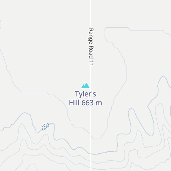 Map of Tyler's Hill