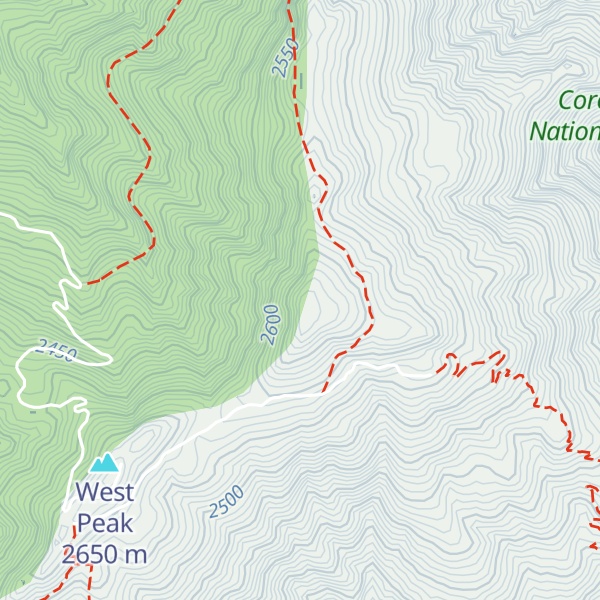 Map of Blue Jay Peak