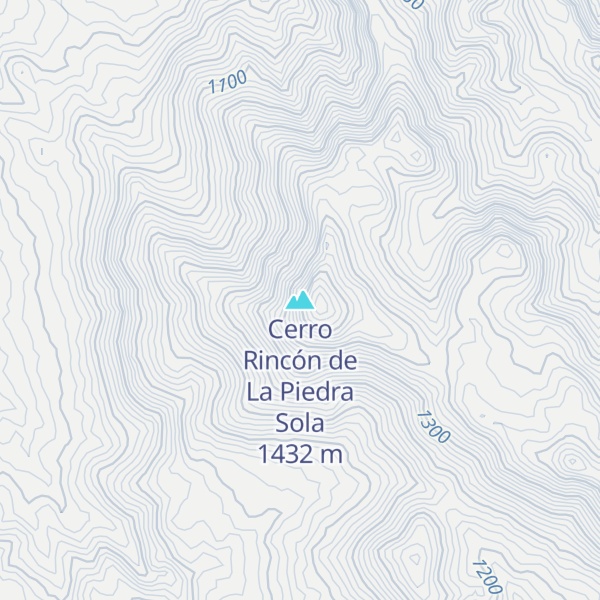 Map of Cerro Rincón de La Piedra Sola