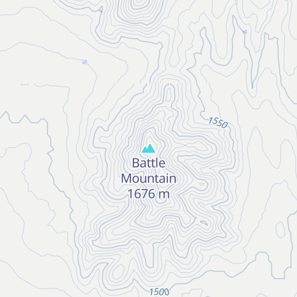 Map of Battle Mountain