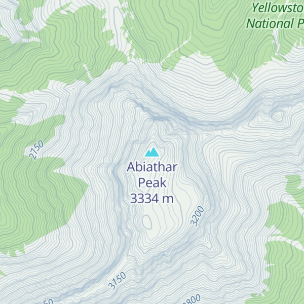 Map of Abiathar Peak