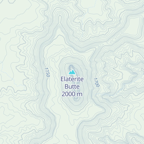 Map of Elaterite Butte