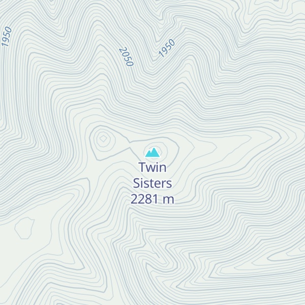 Map of Twin Sisters