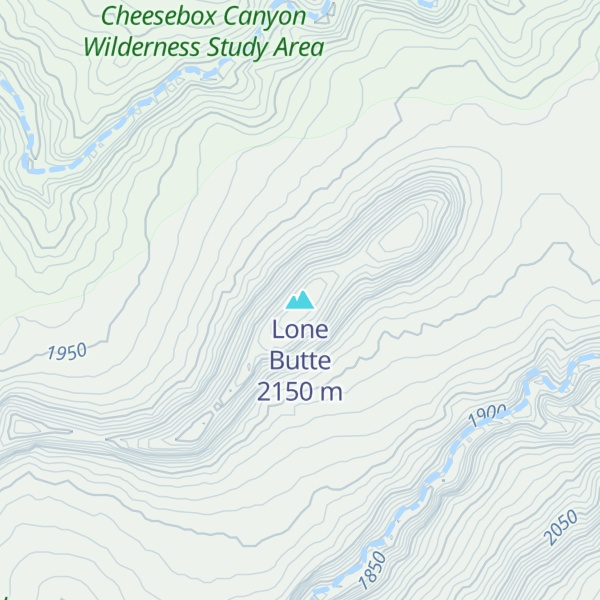 Map of Lone Butte