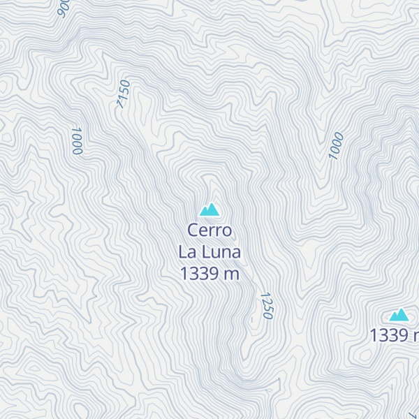 Map of Cerro La Luna