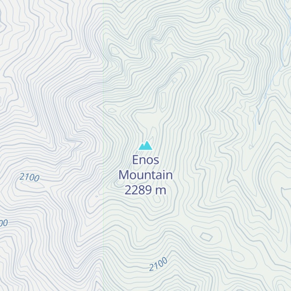 Map of Enos Mountain