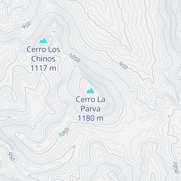Map of Cerro La Parva