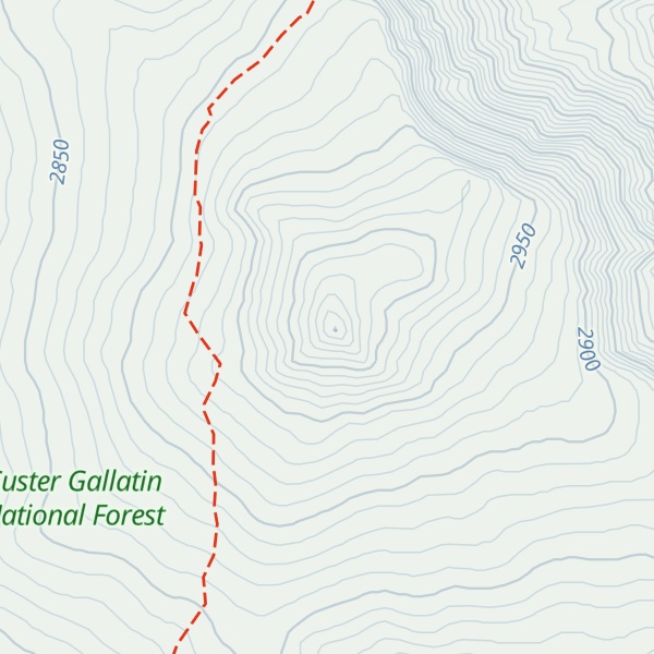 Map of Picket Pin Mountain