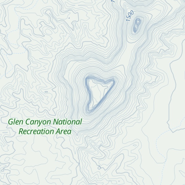 Map of Buttes of the Cross