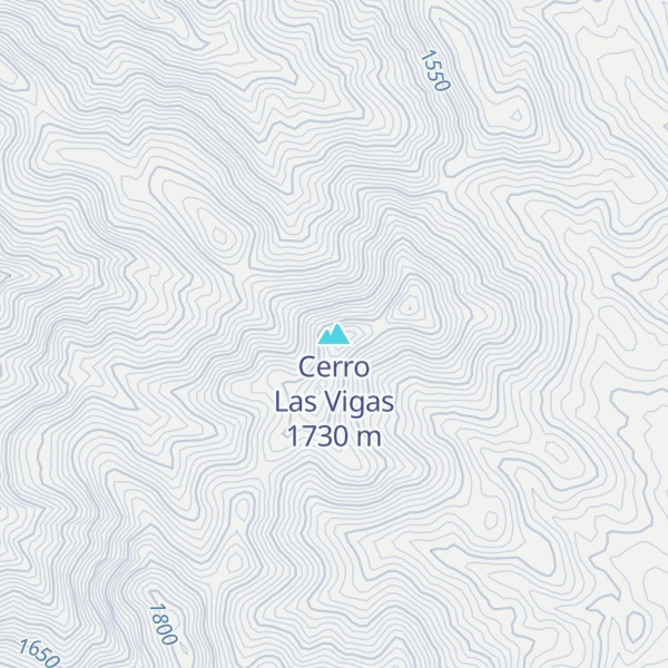 Map of Cerro Las Vigas