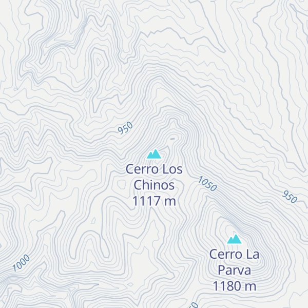Map of Cerro Los Chinos