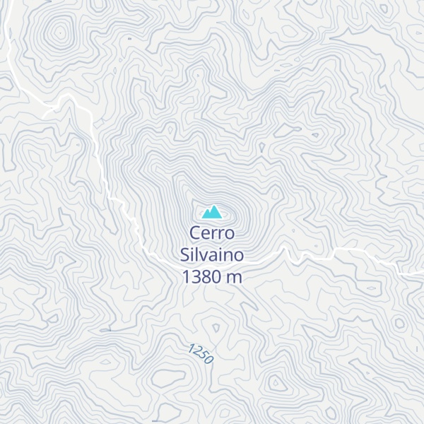 Map of Cerro Silvaino