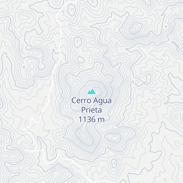 Map of Cerro Agua Prieta
