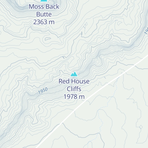 Map of Red House Cliffs