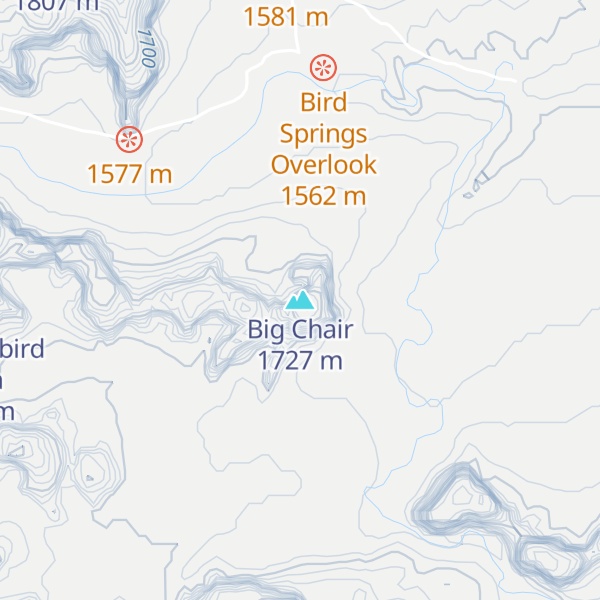 Map of Big Chair
