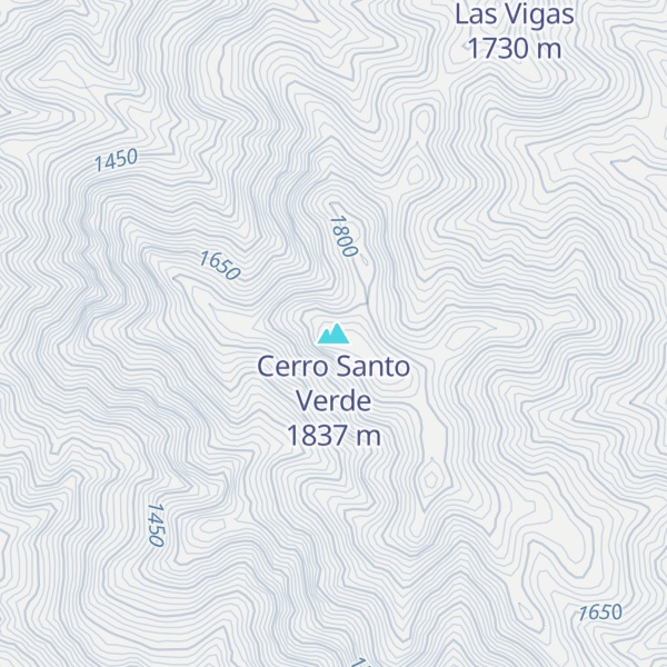 Map of Cerro Santo Verde