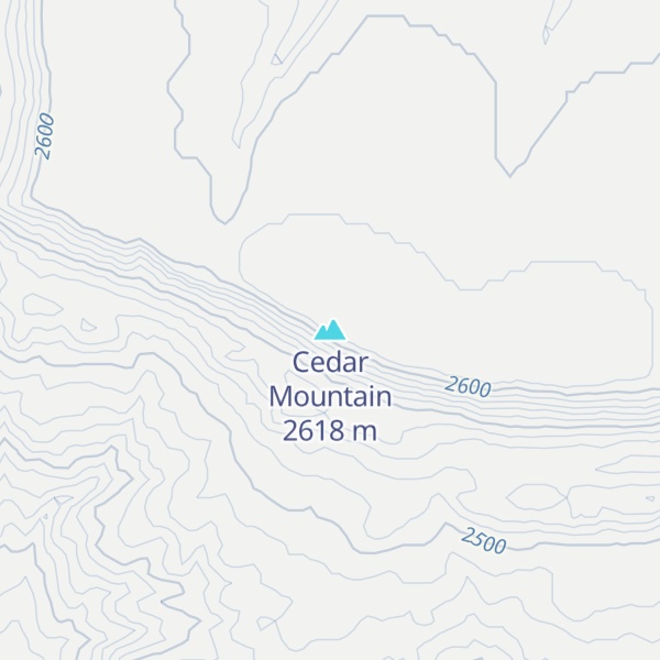 Map of Cedar Mountain