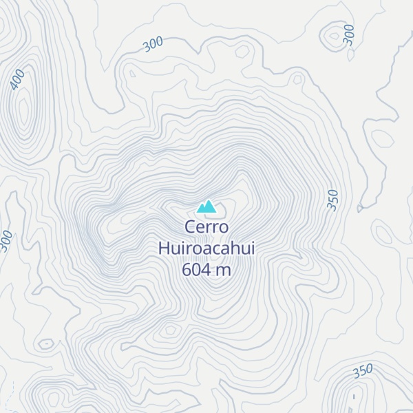 Map of Cerro Huiroacahui