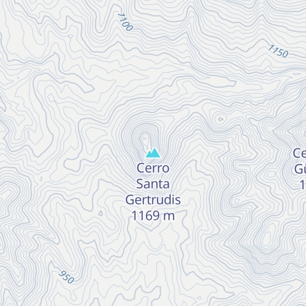 Map of Cerro Santa Gertrudis