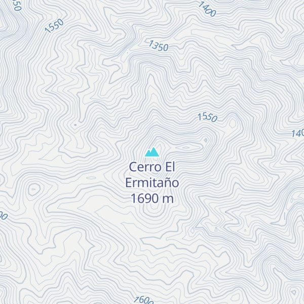 Map of Cerro El Ermitaño